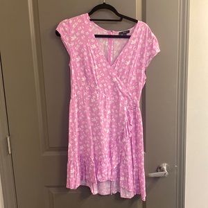 j Crew pink floral dress